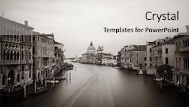  Presentation with catholic history santa maria - Audience pleasing PPT theme consisting of venice church santa maria della backdrop and a  colored foreground