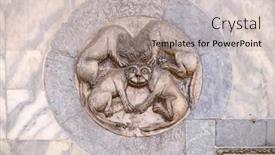  Presentation with byzantine - Audience pleasing presentation theme consisting of venice-italy-may-28-2017 backdrop and a mint green colored foreground