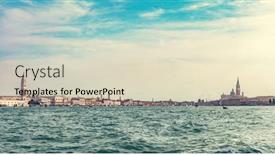 Presentation with venice - PPT theme with venice-italy-panorama-from-channel background and a  colored foreground