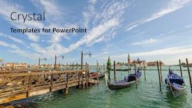  Presentation with 2019 - Presentation design having venice-italy-september-19-2019 background and a light blue colored foreground