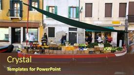  Presentation with population - PPT theme consisting of car covered with red cloth render studio background and a lemonade colored foreground