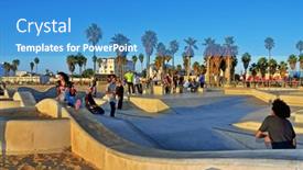  Presentation with anniversary - Cool new theme with venice-us-october-17-skatepark backdrop and a teal colored foreground