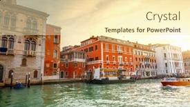  Presentation with venice - Presentation with venice background and a cream colored foreground