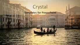  Presentation with venice - Theme having venice background and a coral colored foreground