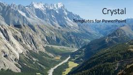  Presentation with forests - Presentation theme with venis - val veny valley in val background and a light blue colored foreground