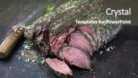  Presentation with sheet metal - Slide deck enhanced with venison on old metal background and a gray colored foreground