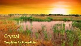  Presentation with lake - Audience pleasing presentation design consisting of  backdrop and a  colored foreground