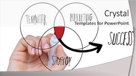  Presentation with hand drawn school - PPT theme consisting of venn diagram - digital composite image of hand background and a white colored foreground
