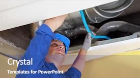  Presentation with pipe - Theme enhanced with pipe in place under air background and a ocean colored foreground