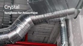  Presentation with duct - Beautiful PPT theme featuring venting - new installation of steel air backdrop and a dark gray colored foreground