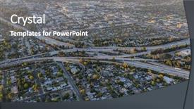  Presentation with freeway - Colorful slide deck enhanced with ventura and hollywood freeway backdrop and a gray colored foreground