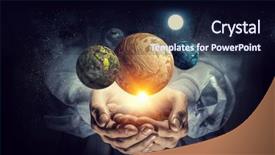  Presentation with universe - PPT layouts with venus - system of universe mixed media background and a wine colored foreground