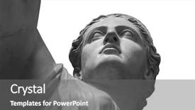  Presentation with venus - Theme enhanced with venus - white marble head of young background and a gray colored foreground