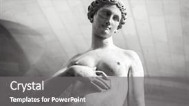  Presentation with venus - Slides having venus - white marble head of young background and a gray colored foreground