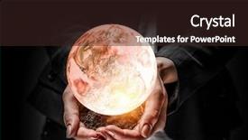  Presentation with planet venus - PPT layouts enhanced with venus planet in hand background and a wine colored foreground