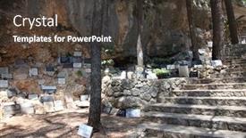  Presentation with lourdes - Presentation enhanced with vepric-croatia-june-07-votive background and a tawny brown colored foreground