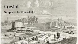  Presentation with persia - Colorful theme enhanced with verdi-kahn bridge isfahan persia backdrop and a light gray colored foreground