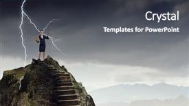  Presentation with magic - Theme consisting of verge of magic mixed background and a dark gray colored foreground