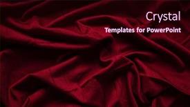  Presentation with fabric - PPT theme featuring veri-peri-color-fabric-texture background and a wine colored foreground