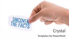  Presentation with uncover - Slide set with verity - piece of paper background and a white colored foreground