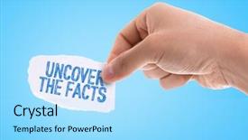  Presentation with uncover - Slide deck having verity - piece of paper background and a arctic colored foreground