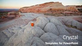  Presentation with national - Presentation theme featuring vermilion-cliffs-national-monument-landscapes background and a gray colored foreground
