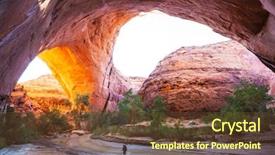  Presentation with wilderness - Colorful slide set enhanced with vermillion cliffs wilderness area backdrop and a tawny brown colored foreground
