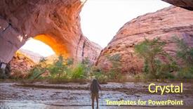  Presentation with wilderness - PPT layouts enhanced with vermillion cliffs wilderness area background and a tawny brown colored foreground