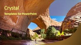  Presentation with wilderness - Audience pleasing slide deck consisting of vermillion cliffs wilderness area backdrop and a tawny brown colored foreground