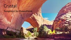  Presentation with wilderness - Beautiful slide deck featuring vermillion cliffs wilderness area backdrop and a red colored foreground