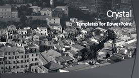  Presentation with buildings - Beautiful presentation featuring vernazza with buildings on rocks backdrop and a  colored foreground