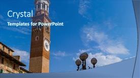  Presentation with independence italy - Audience pleasing theme consisting of verona-cityscape-italy-architecture-background backdrop and a ocean colored foreground