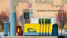  Presentation with gas station - Cool new presentation design with verona-italy-july-29-2019 backdrop and a lemonade colored foreground