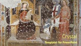  Presentation with knight - Amazing PPT theme having verona-italy-may-27-enthroned backdrop and a violet colored foreground