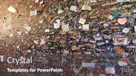  Presentation with lovers - Presentation theme consisting of verona-italy-may-27-wall background and a dark gray colored foreground