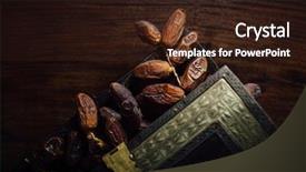  Presentation with middle east - Presentation design enhanced with treasure islam - fine quality arabian dates stored background and a wine colored foreground