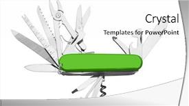  Presentation with multi ethnics - Presentation theme with versatile - knife multi-tool isolated on white background and a white colored foreground