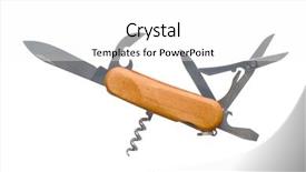  Presentation with brown sugar isolated on white - Presentation theme enhanced with handi craft - multifunction folding knife isolated background and a white colored foreground