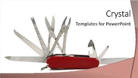  Presentation with knife stand - Presentation theme enhanced with versatile - multipurpose knife background and a white colored foreground