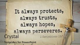  Presentation with top 150 - Slides with verses about love it always background and a mint green colored foreground