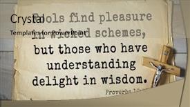  Presentation with top 150 - Slides enhanced with verses about wisdom fools find background and a mint green colored foreground