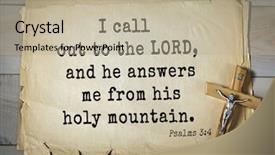  Presentation with bible psalms - Colorful slide deck enhanced with verses from psalms i call backdrop and a mint green colored foreground