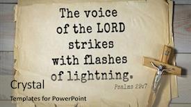  Presentation with strikes - Audience pleasing PPT layouts consisting of verses from psalms the voice backdrop and a mint green colored foreground