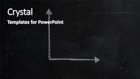  Presentation with chalk - PPT theme enhanced with vertical arrows - white epmty graph drawn background and a black colored foreground