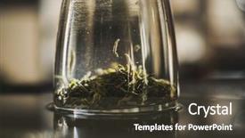  Presentation with vertical - Slide set with vertical brewing of a tea background and a  colored foreground