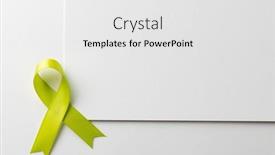  Presentation with ribbon green - Theme featuring vertical-composition-of-light-green background and a white colored foreground