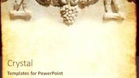  Presentation with grunge flower - Slide set featuring vertical-grunge-background-with-paper background and a cream colored foreground