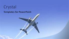  Presentation with jet plane - Slide set consisting of vertical-nature-background-with-aircraft background and a teal colored foreground