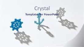  Presentation with ship anchor - PPT layouts having vertical-standing-marine-ship-s background and a sky blue colored foreground