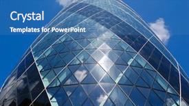  Presentation with blue sky - PPT layouts with vertical-view-of-the-gherkin background and a teal colored foreground